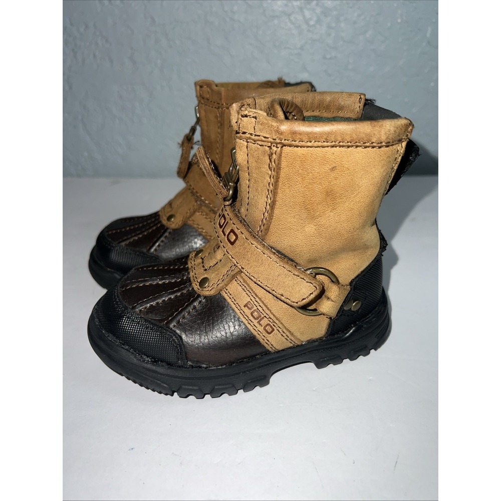 Ralph Lauren Preschool Conquest HI Boots Toddler Polo Boots KIDS Size 6